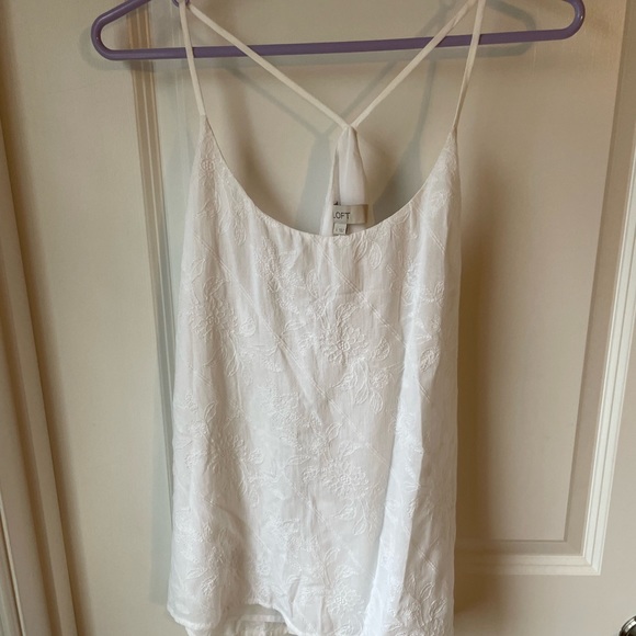 LOFT Tops - LOFT Spaghetti Strap Blouse- NWT